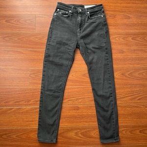 Rag & Bone Ankle Skinny jeans Black Gray WDD19H2639BIAN in Ainsle size 26
